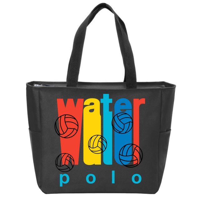 Water Polo Logo Zip Tote Bag
