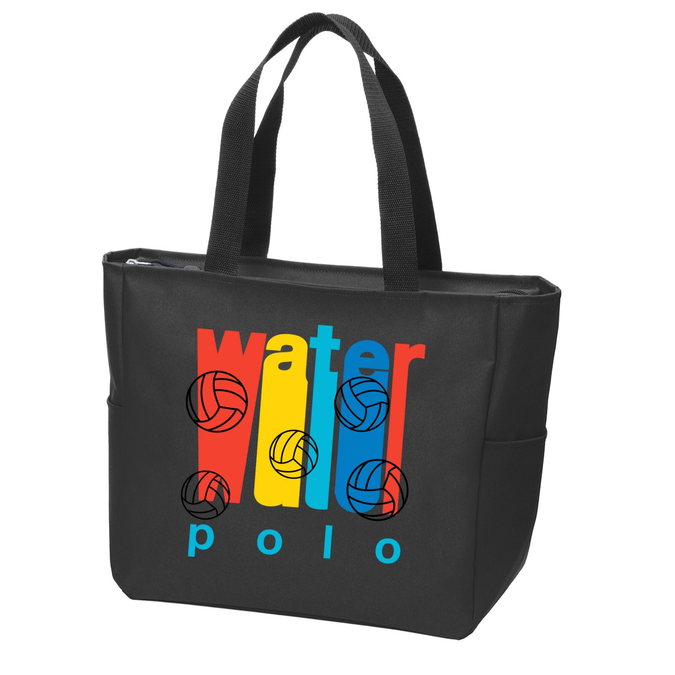 Water Polo Logo Zip Tote Bag