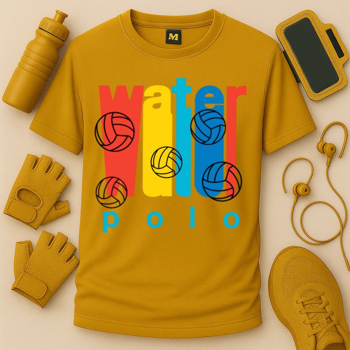 Water Polo Logo Cooling Performance Crew T-Shirt
