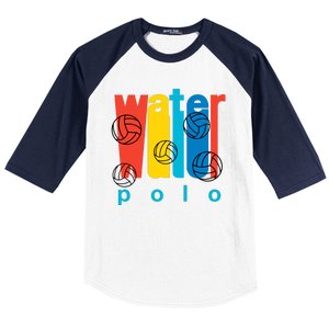 Water Polo Logo Baseball Sleeve Shirt