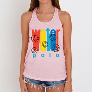 Water Polo Logo Women's Knotted Racerback Tank