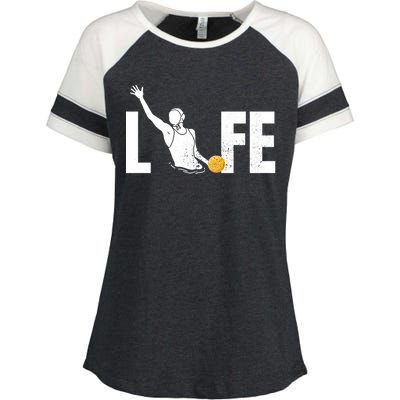 Water Polo Life Water Polo Player Gift Love Water Polo Cool Gift Enza Ladies Jersey Colorblock Tee