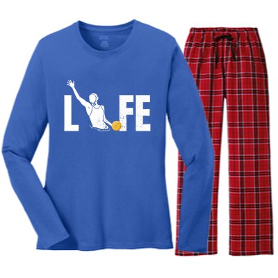 Water Polo Life Water Polo Player Gift Love Water Polo Cool Gift Women's Long Sleeve Flannel Pajama Set 