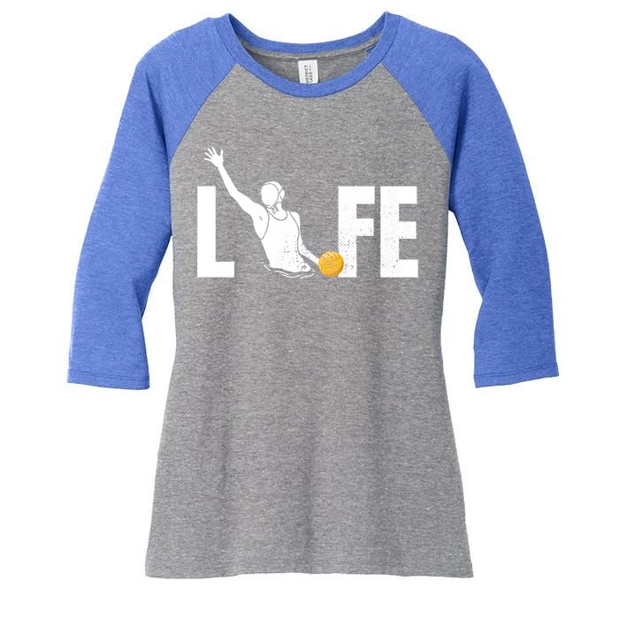 Water Polo Life Water Polo Player Gift Love Water Polo Cool Gift Women's Tri-Blend 3/4-Sleeve Raglan Shirt