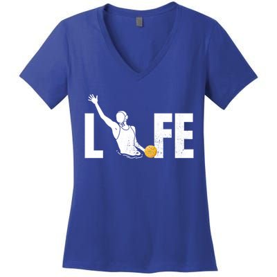 Water Polo Life Water Polo Player Gift Love Water Polo Cool Gift Women's V-Neck T-Shirt