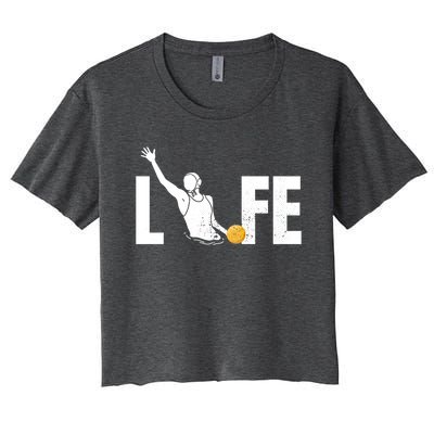 Water Polo Life Water Polo Player Gift Love Water Polo Cool Gift Women's Crop Top Tee