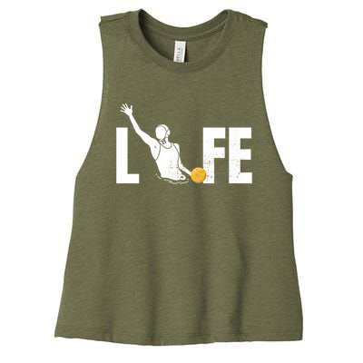 Water Polo Life Water Polo Player Gift Love Water Polo Cool Gift Women's Racerback Cropped Tank