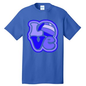 Water Polo Love For Teen And Shades Of Blue Design Funny Gift Tall T-Shirt