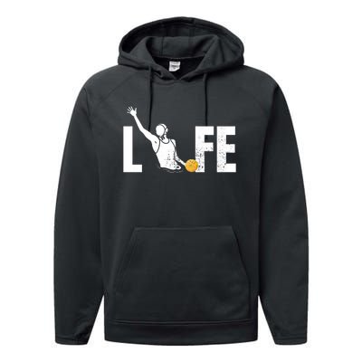 Water Polo Life Water Polo Player Gift Love Water Polo Cool Performance Fleece Hoodie