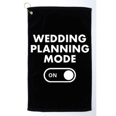 Wedding Planning Mode On Bride Gift Platinum Collection Golf Towel