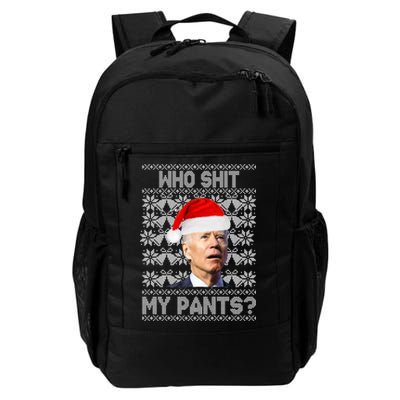 Who Pooped My Pants? Funny Biden Ugly Christmas Backpack