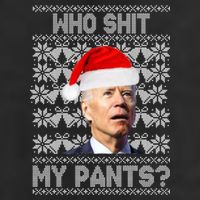 Who Pooped My Pants? Funny Biden Ugly Christmas 11oz C Handle Ceramic Mug