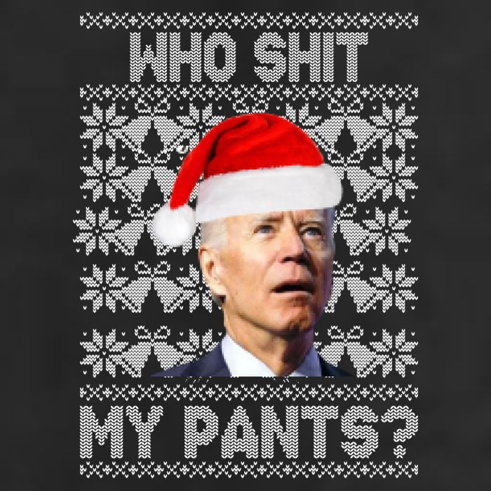 Who Pooped My Pants? Funny Biden Ugly Christmas 11oz C Handle Ceramic Mug