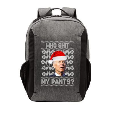 Who Pooped My Pants? Funny Biden Ugly Christmas Vector Backpack