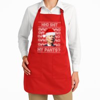 Who Pooped My Pants? Funny Biden Ugly Christmas Apron