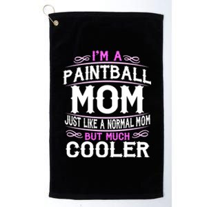 Wo Paintball Mom Cute Sporting Mom Gift Great Gift Platinum Collection Golf Towel