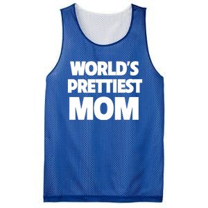 World's Prettiest Mom Funny Mothers Day Gift Sexy Hot Mama Gift Mesh Reversible Basketball Jersey Tank