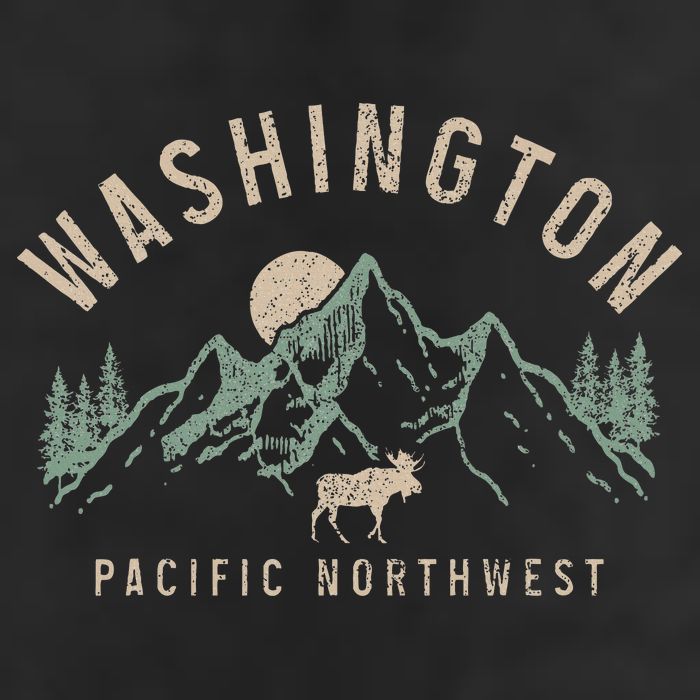 Washington Pnw Moose Pacific Northwest Souvenir Pride Beanie