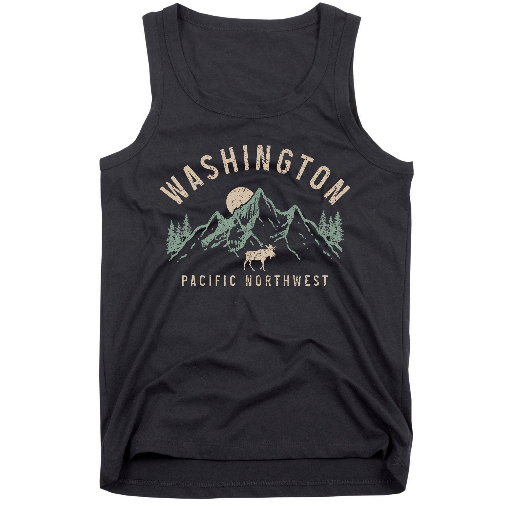Washington Pnw Moose Pacific Northwest Souvenir Pride Tank Top