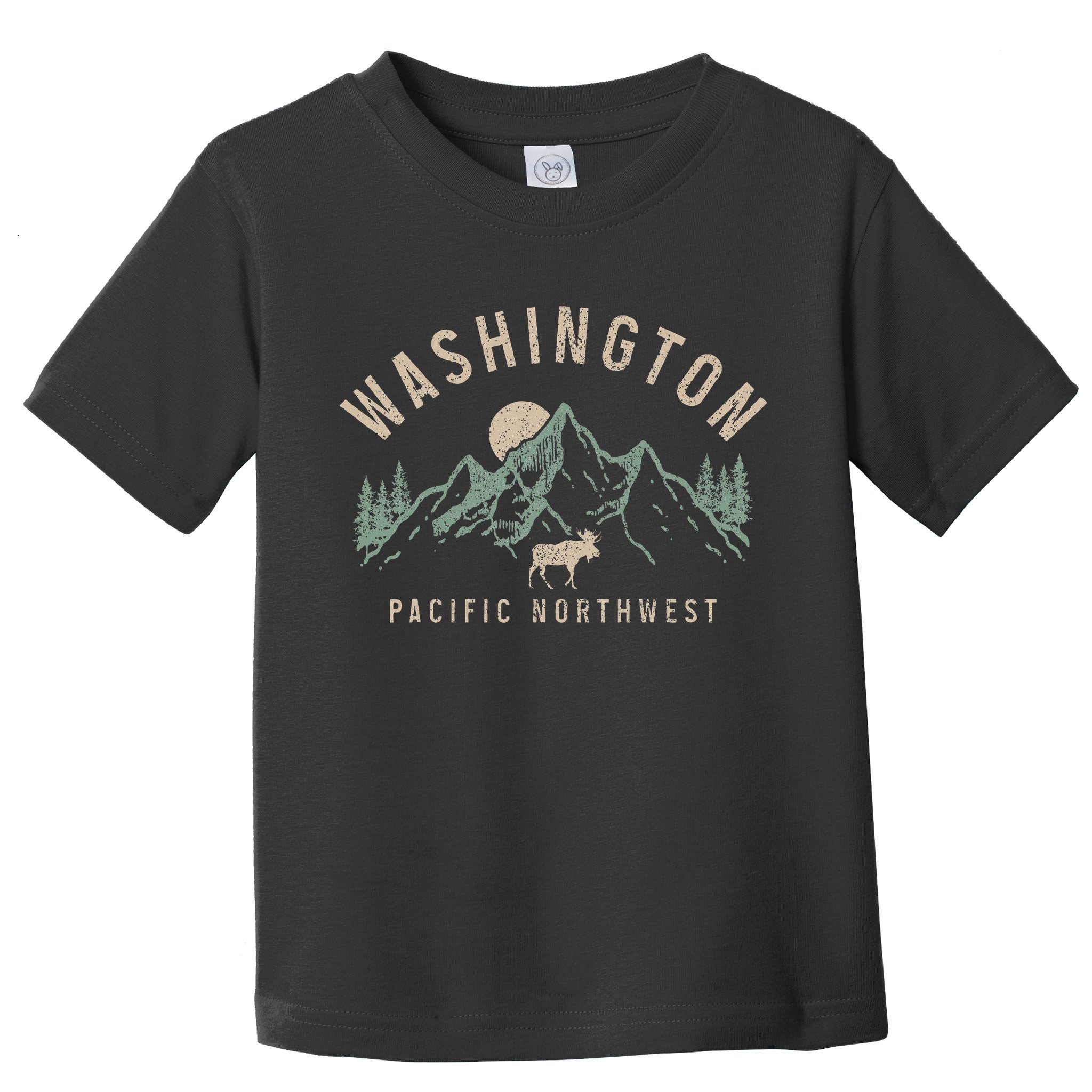 Washington Pnw Moose Pacific Northwest Souvenir Pride Toddler T-Shirt