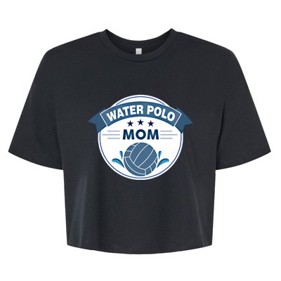 Water Polo Mom Athletic Swimming Sports Gift Cute Gift Bella+Canvas Jersey Crop Tee