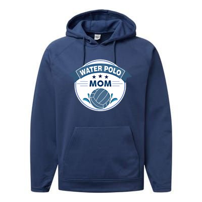 Water Polo Mom Athletic Swimming Sports Gift Cute Gift Performance Fleece Hoodie