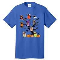 Witches Pug Mummy Pug Dracula Vampire Pug Halloween Tree Cute Gift Tall T-Shirt