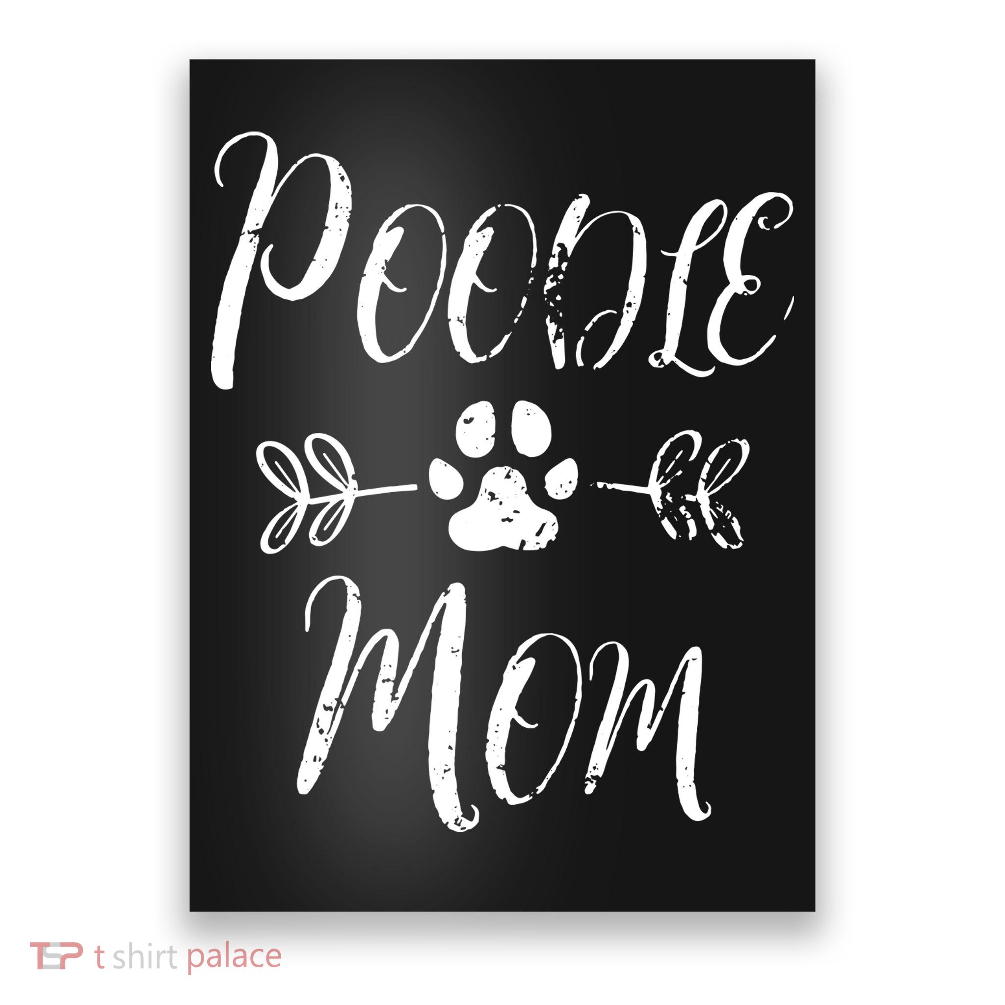Womens Poodle Mom Poodle Lover Owner Funny Dog Mom Poster