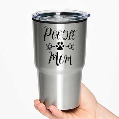 Womens Poodle Mom Poodle Lover Owner Funny Dog Mom Tumbler