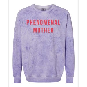 Womens Phenomenal Mother Trendy Pink Women's Mother's Day Colorblast Crewneck Sweatshirt