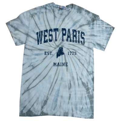 West Paris Maine Me Vintage Athletic Tie-Dye T-Shirt