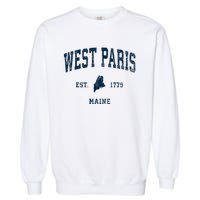 West Paris Maine Me Vintage Athletic Garment-Dyed Sweatshirt