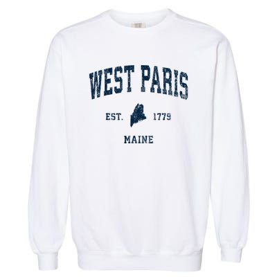 West Paris Maine Me Vintage Athletic Garment-Dyed Sweatshirt