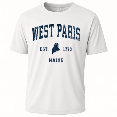 West Paris Maine Me Vintage Athletic Cooling Performance Crew T-Shirt