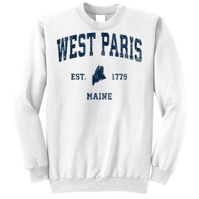 West Paris Maine Me Vintage Athletic Sweatshirt