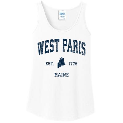 West Paris Maine Me Vintage Athletic Ladies Essential Tank