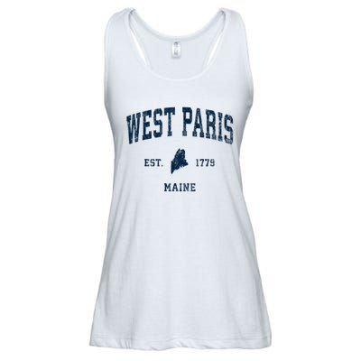 West Paris Maine Me Vintage Athletic Ladies Essential Flowy Tank