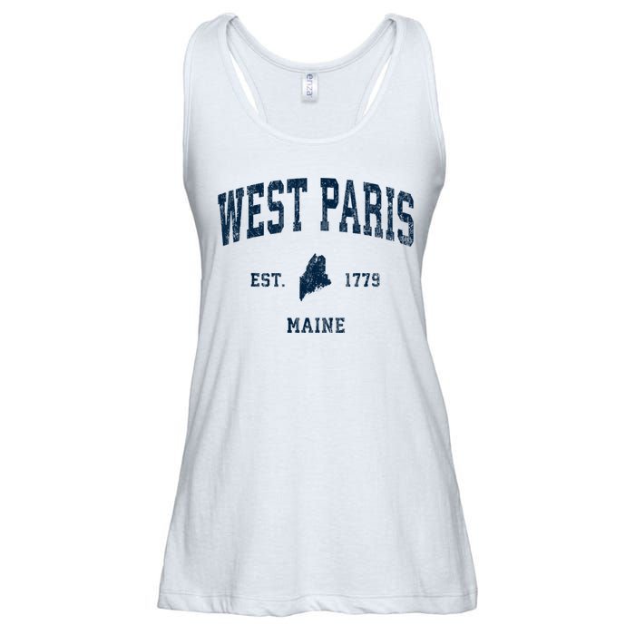 West Paris Maine Me Vintage Athletic Ladies Essential Flowy Tank