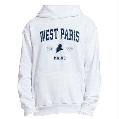 West Paris Maine Me Vintage Athletic Urban Pullover Hoodie