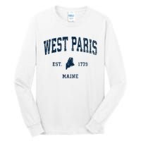 West Paris Maine Me Vintage Athletic Tall Long Sleeve T-Shirt