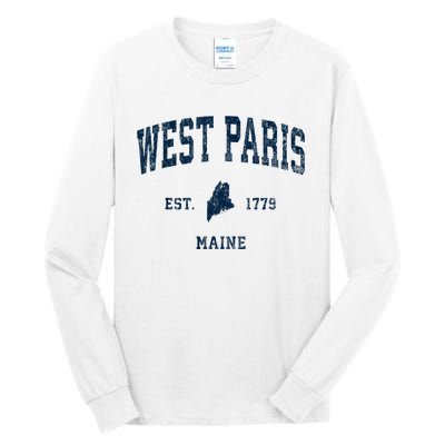 West Paris Maine Me Vintage Athletic Tall Long Sleeve T-Shirt