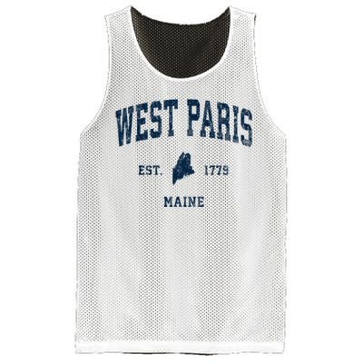 West Paris Maine Me Vintage Athletic Mesh Reversible Basketball Jersey Tank