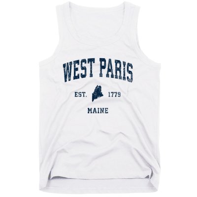 West Paris Maine Me Vintage Athletic Tank Top