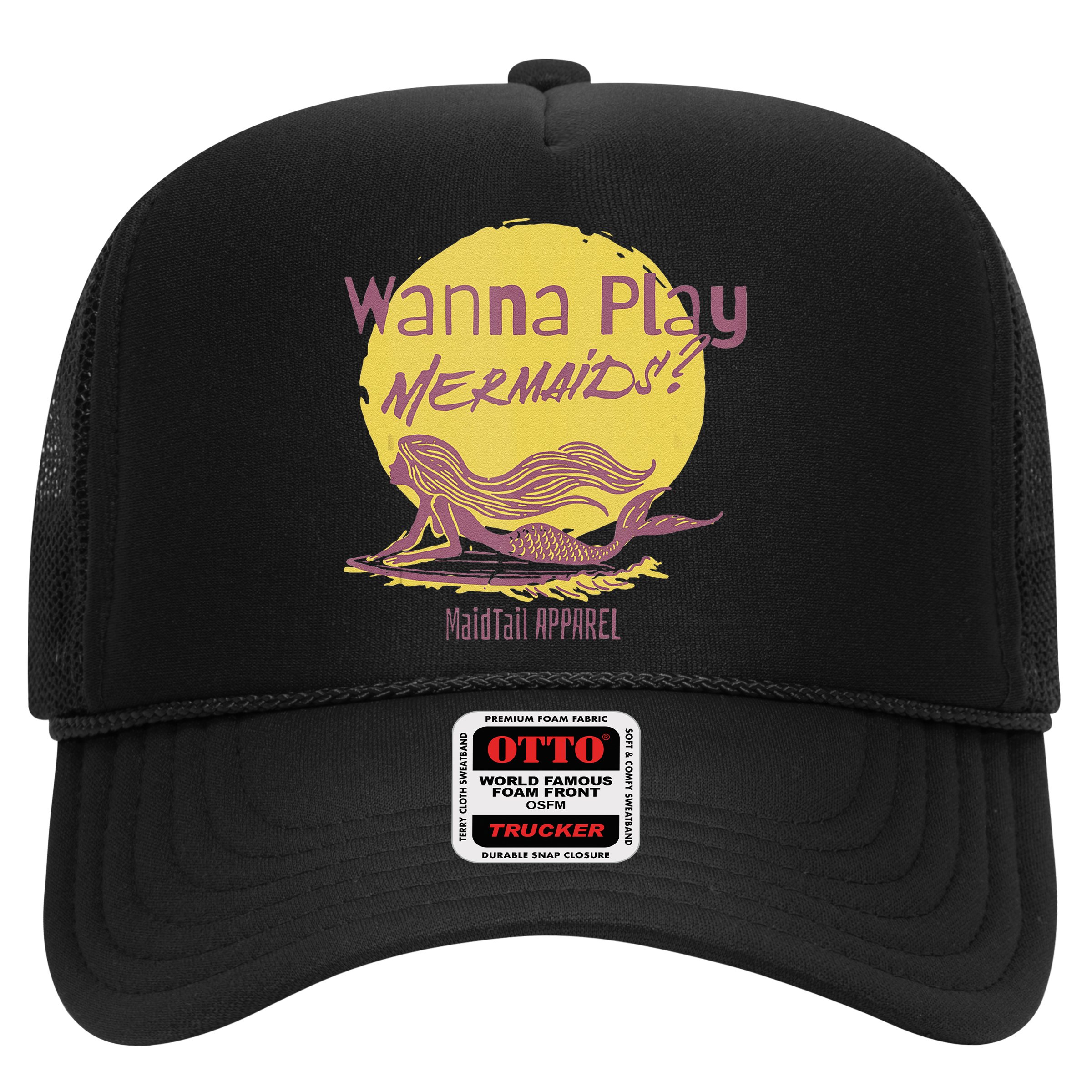 Wanna Play Mermaids Funny Cute Mermaid Swim Team Love Hat