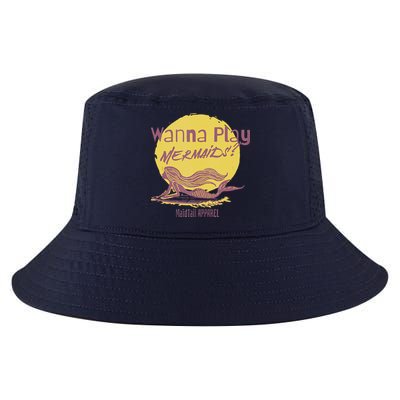 Wanna Play Mermaids Funny Cute Mermaid Swim Team Love Cool Comfort Performance Bucket Hat