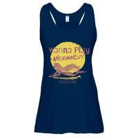 Wanna Play Mermaids Funny Cute Mermaid Swim Team Love Ladies Essential Flowy Tank