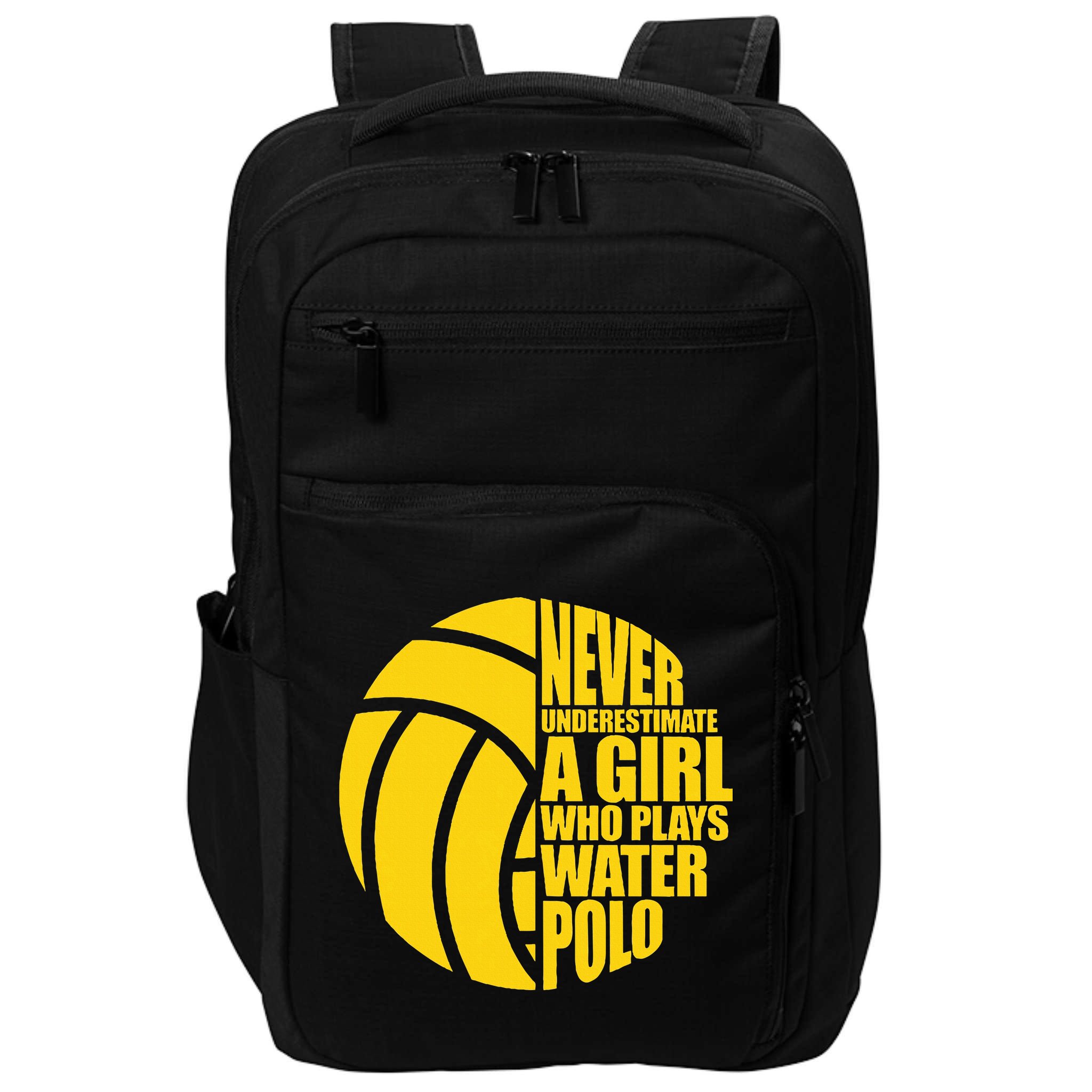 Water Polo Never Underestimate A Girl Who Plays Water Polo Impact Tech Backpack