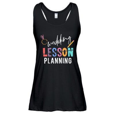 Wedding Planning Not Lesson Funny Engaged Teacher Wedding Ladies Essential Flowy Tank