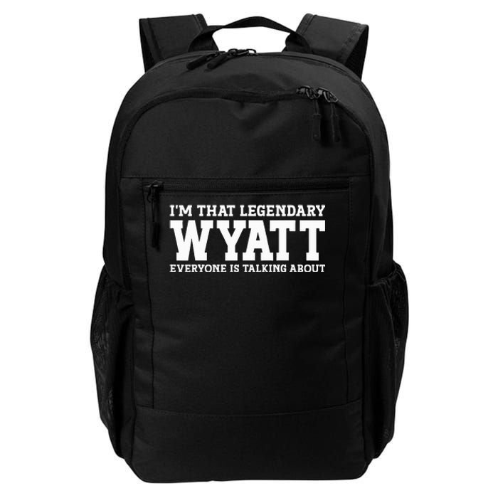 Wyatt Personal Name Funny Wyatt Daily Commute Backpack