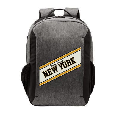 White Plains New York Varsity Logo Vector Backpack